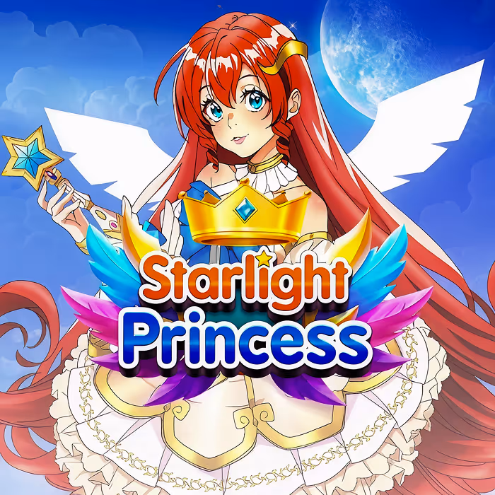 Starlight Princess anime-style slot game with magical princess character and tumble feature mechanics