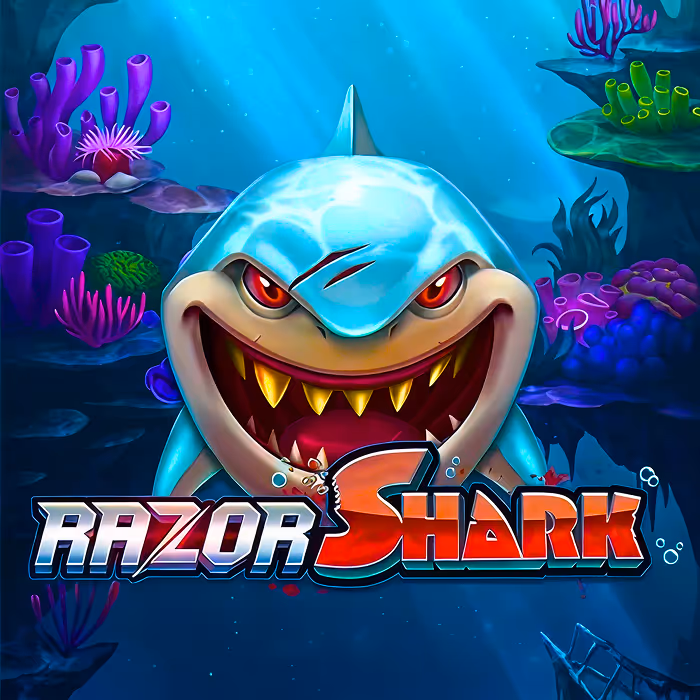 Razor Shark underwater adventure slot featuring fierce sharks and mystery stacks with bonus rounds